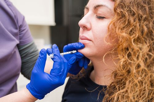 Kybella injection at Serenity MedSpa in Bloomington, IL